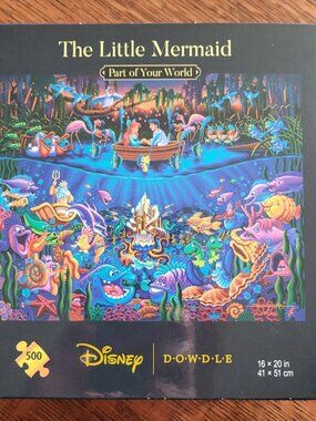 Dowdle Disney Little Mermaid Part of Your World 500pc jigsaw puzzle